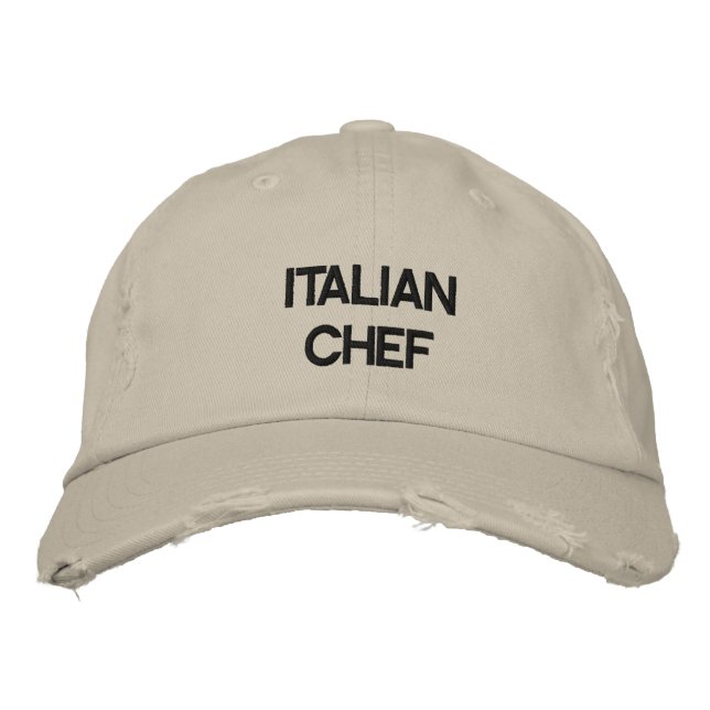 Brodée casquette "CHEF ITALIEN" (Devant)