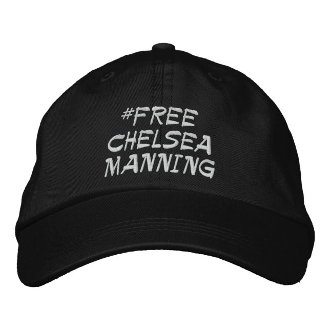 Brodée Casquette Chelsea Manning gratuit (Devant)