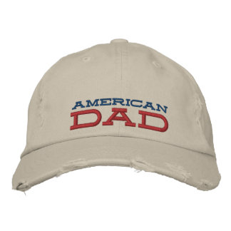Brodée casquette chino en détresse papa américain