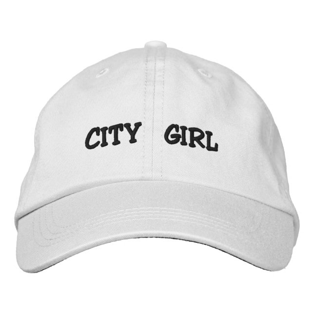 Brodée Casquette CITY GIRL (Devant)