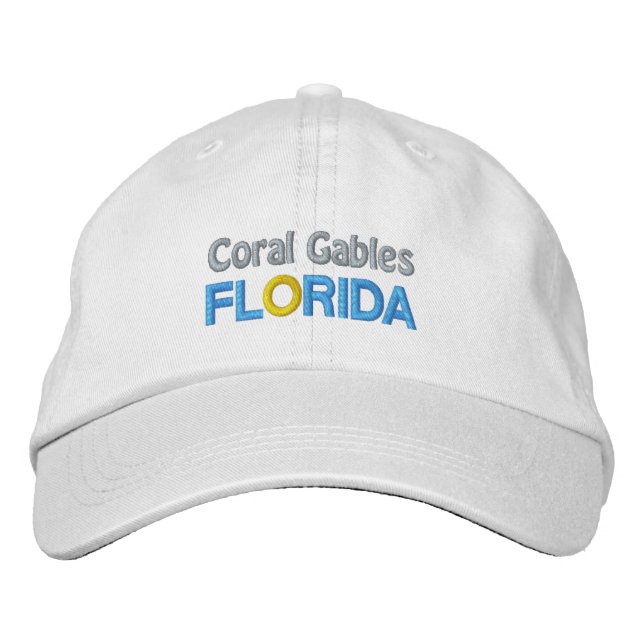 BRODÉE CASQUETTE CORAL GABLES (Devant)