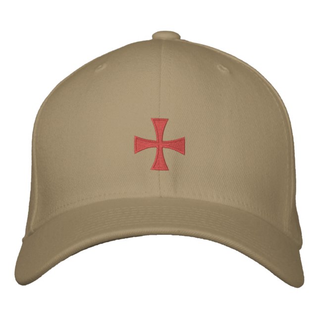 Brodée Casquette croisé brodé des Templiers (Devant)