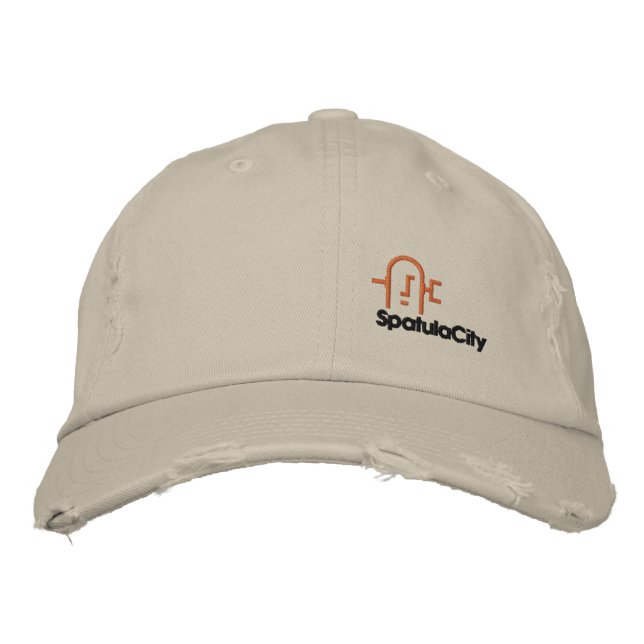 Brodée Casquette croustillant de ville de spatule (Devant)