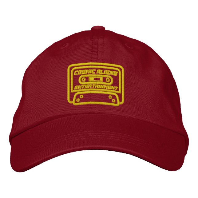 Brodée Casquette Dad Cosmic Cassette (Devant)