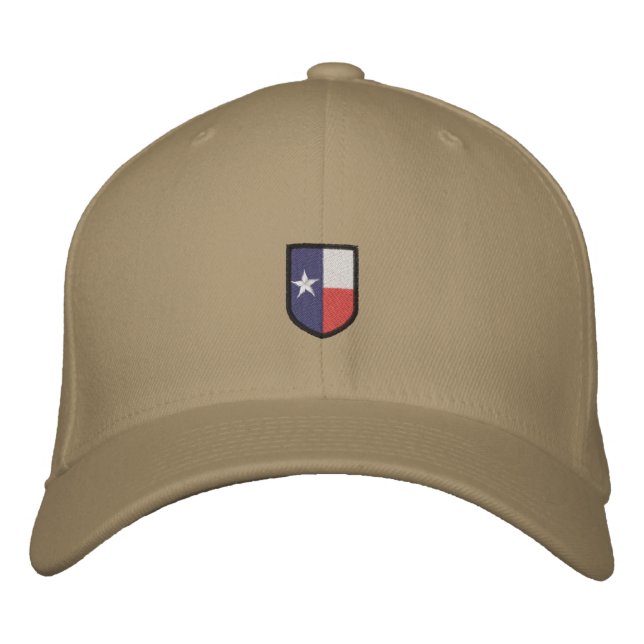 Brodée Casquette d'armoiries brodées du Texas (Devant)