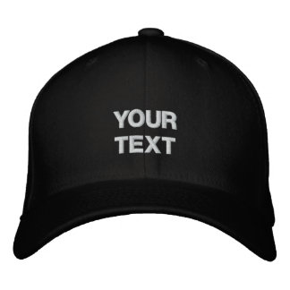 Brodée Casquette d'art : Arty Clothes Badge. Texte person