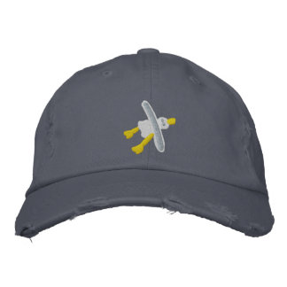 Brodée Casquette d'art : Design de mouettes