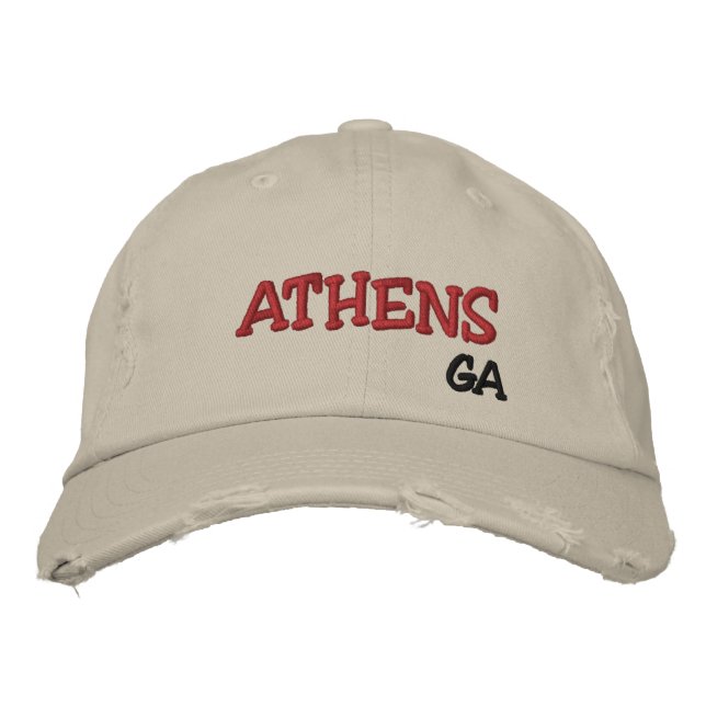 Brodée Casquette d'Athènes Géorgie (Devant)