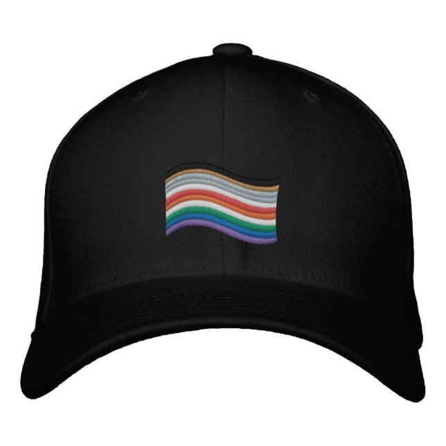 Brodée Casquette de base-ball brodé avec drapeau de la fi (Devant)