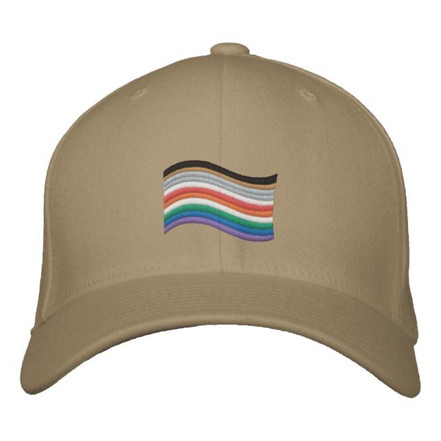 Brodée Casquette de base-ball brodé avec drapeau de la fi (Devant)