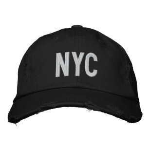 Brodée Casquette DE BASEBALL À TWILL DÉTRUIT PAR NYC