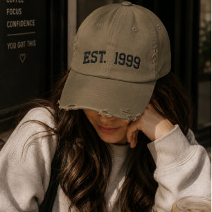 Brodée Casquette de Baseball Anniversaire Vintage EST. 19