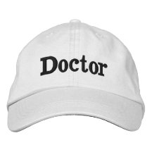 Casquette de baseball blanche en coton pour docteu