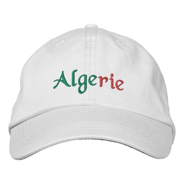 Brodée Casquette de Baseball Brodé Algérie (Devant)