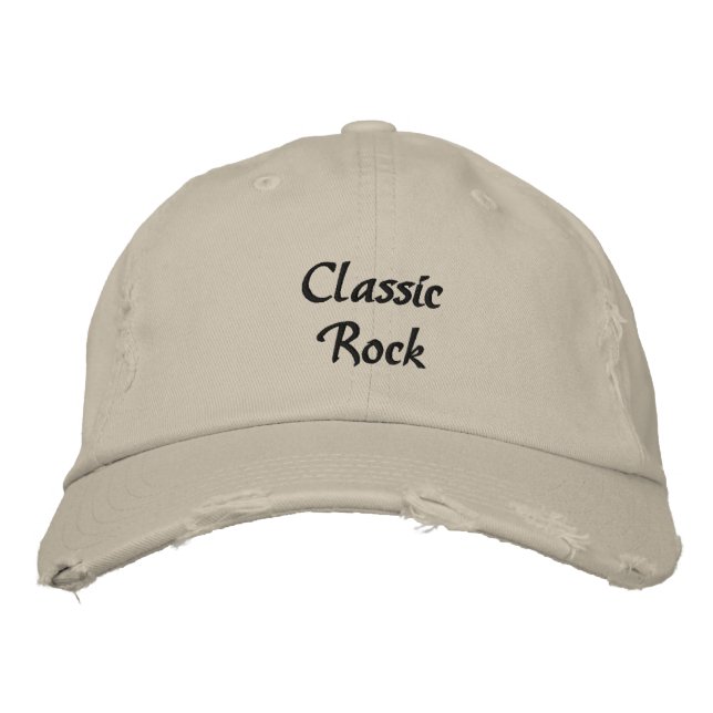 Brodée Casquette de baseball brodé Classic Rock (Devant)