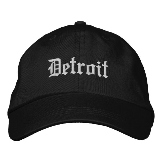 Brodée Casquette de baseball brodé de Detroit Michigan (Devant)