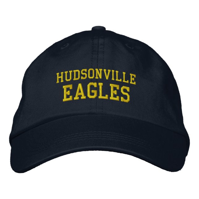 Brodée Casquette de baseball brodé du lycée de Hudsonvill (Devant)