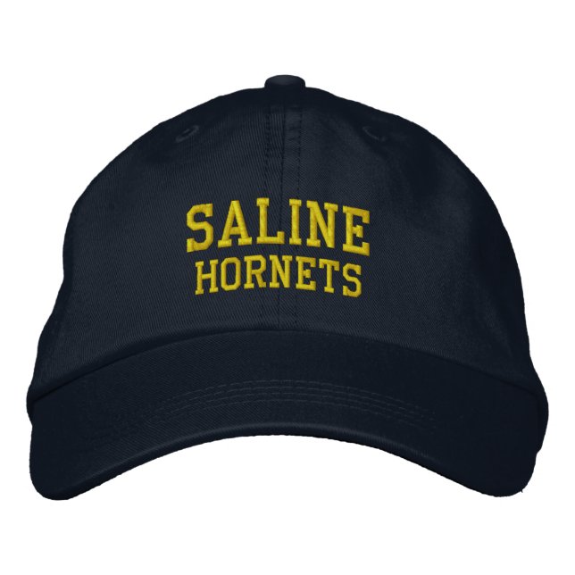 Brodée Casquette de baseball brodé du lycée de Saline (Devant)
