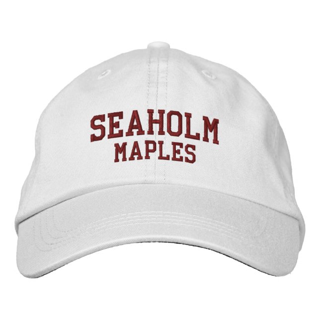 Brodée Casquette de baseball brodé du lycée de Seaholm (Devant)
