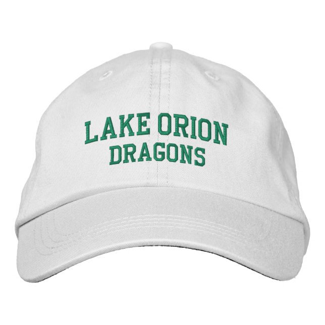 Brodée Casquette de baseball brodé du lycée du lac Orion (Devant)