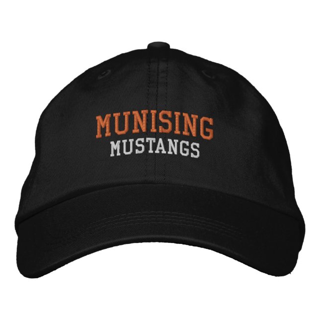 Brodée Casquette de baseball brodé du lycée Munising (Devant)