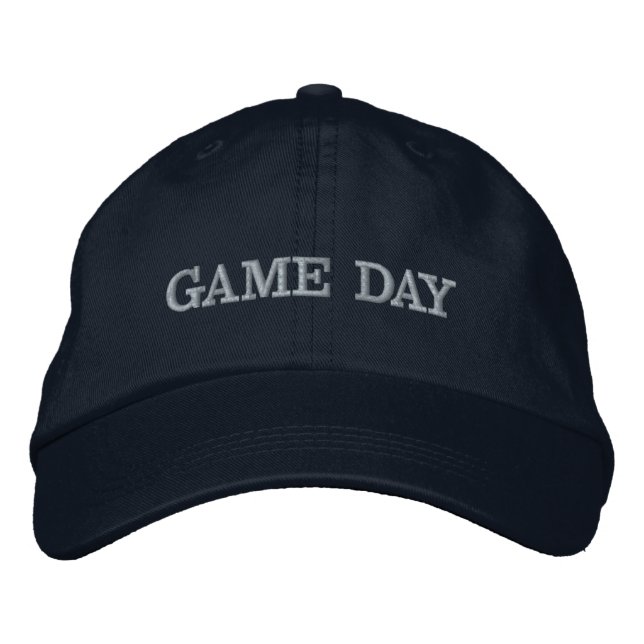 Brodée Casquette de Baseball Brodé « Game Day » (Devant)