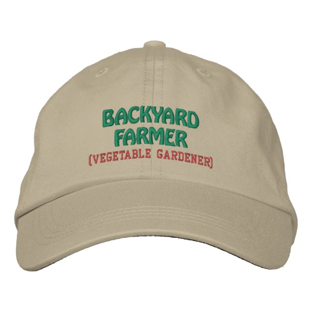Brodée Casquette de baseball brodé Gardener (Devant)