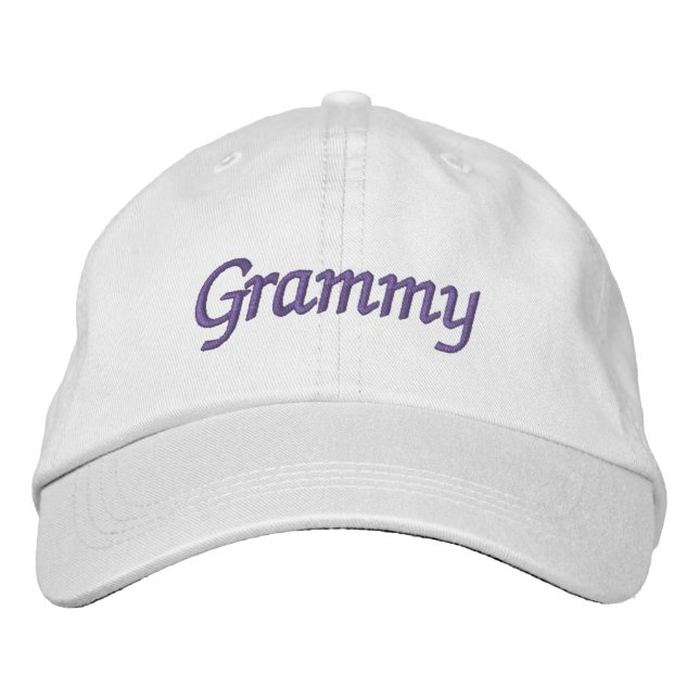 Brodée Casquette de baseball brodé Grammy (Devant)