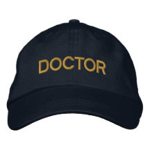 Casquette de baseball brodé - Marine et Or