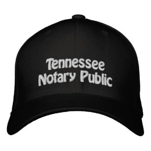 Brodée Casquette de baseball brodé par un notaire du Tenn