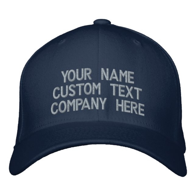 Brodée Casquette de baseball brodé personnalisé (Devant)