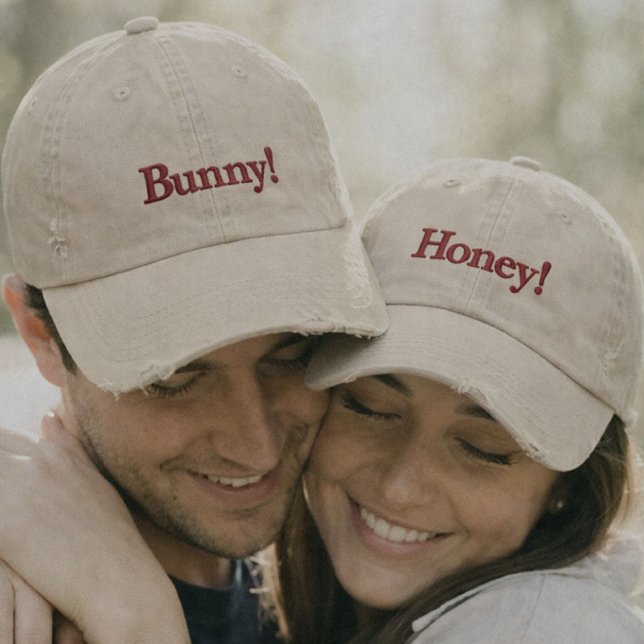 Brodée Casquette de Baseball Brodé pour Couple (Créateur téléchargé)