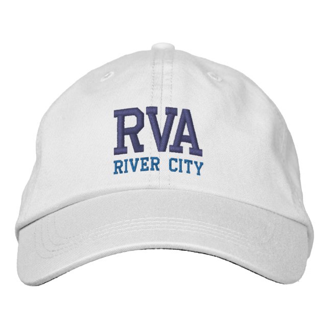 Brodée Casquette de baseball brodé "RVA River City" (Devant)