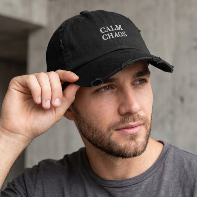 Brodée Casquette de Baseball Calm Chaos - Paradoxe (Créateur téléchargé)