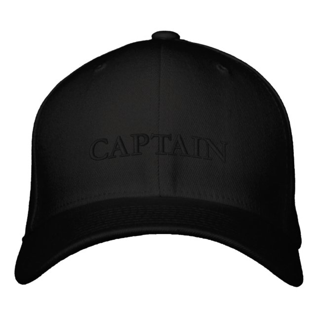 Brodée Casquette de baseball CAPTAIN personnalisée avec b (Devant)