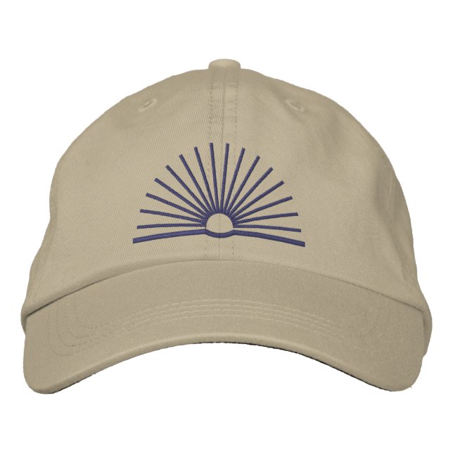 Brodée Casquette de baseball CMEC - kaki avec logo marine (Devant)