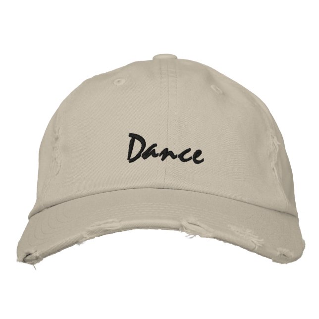 Brodée Casquette de baseball Dance Dark Text (Devant)