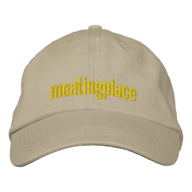 Brodée Casquette de baseball de Meatingplace (Devant)