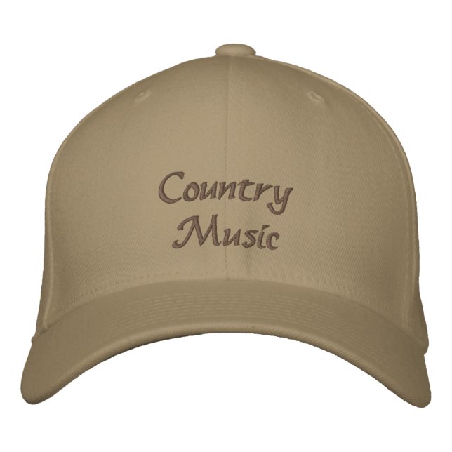 Brodée Casquette de baseball de musique country (Devant)
