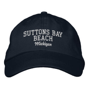 Brodée Casquette de baseball de Suttons Bay Beach Michiga