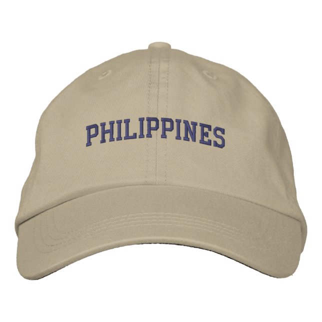 Brodée Casquette de baseball des Philippines (Devant)