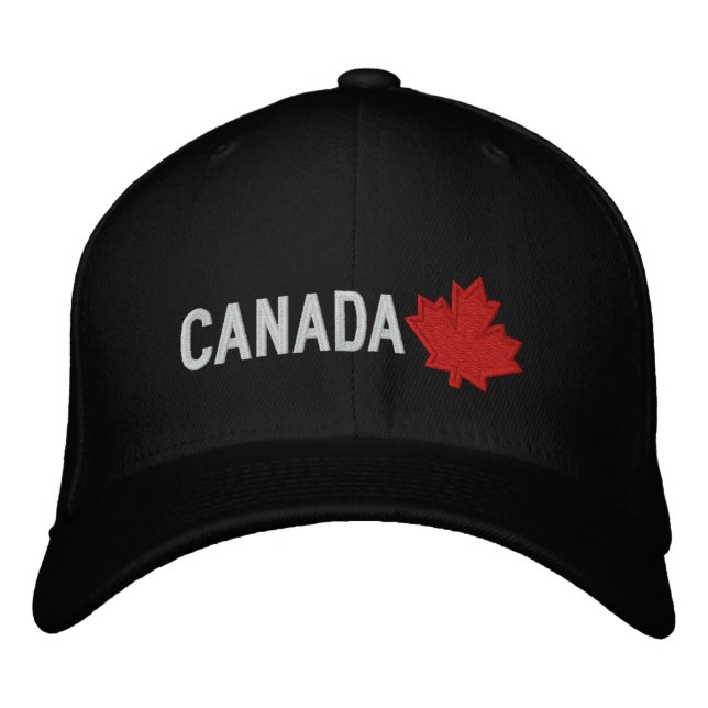 Brodée Casquette de baseball du Canada (Devant)