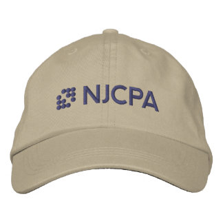 Brodée Casquette de baseball du NJCPA - Khaki -