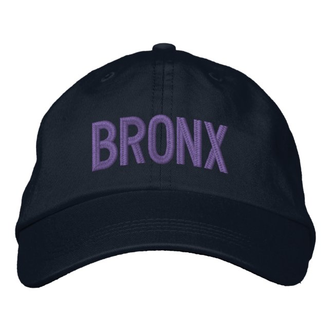 BRODÉE CASQUETTE DE BASEBALL EMBROIDÉE BRONX (Devant)