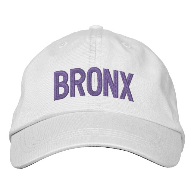 BRODÉE CASQUETTE DE BASEBALL EMBROIDÉE BRONX (Devant)