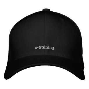 Brodée casquette de baseball en laine noire