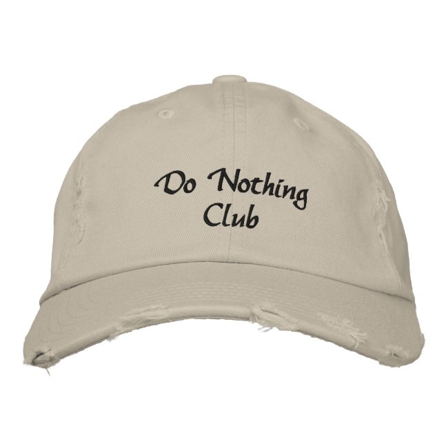 Brodée Casquette de baseball en panne sur mesure Ne rien  (Devant)