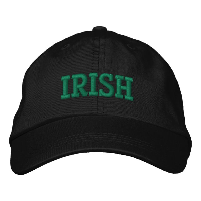 BRODÉE CASQUETTE DE BASEBALL IRLANDAIS EMBROIDÉE (Devant)