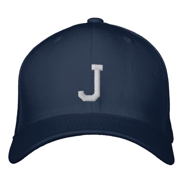 Brodée Casquette de baseball lettre J chapeau de jésus  (Devant)