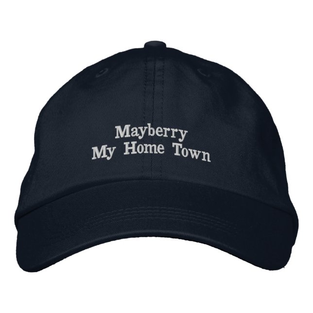 Brodée Casquette de baseball - Mayberry My Home Town (Devant)